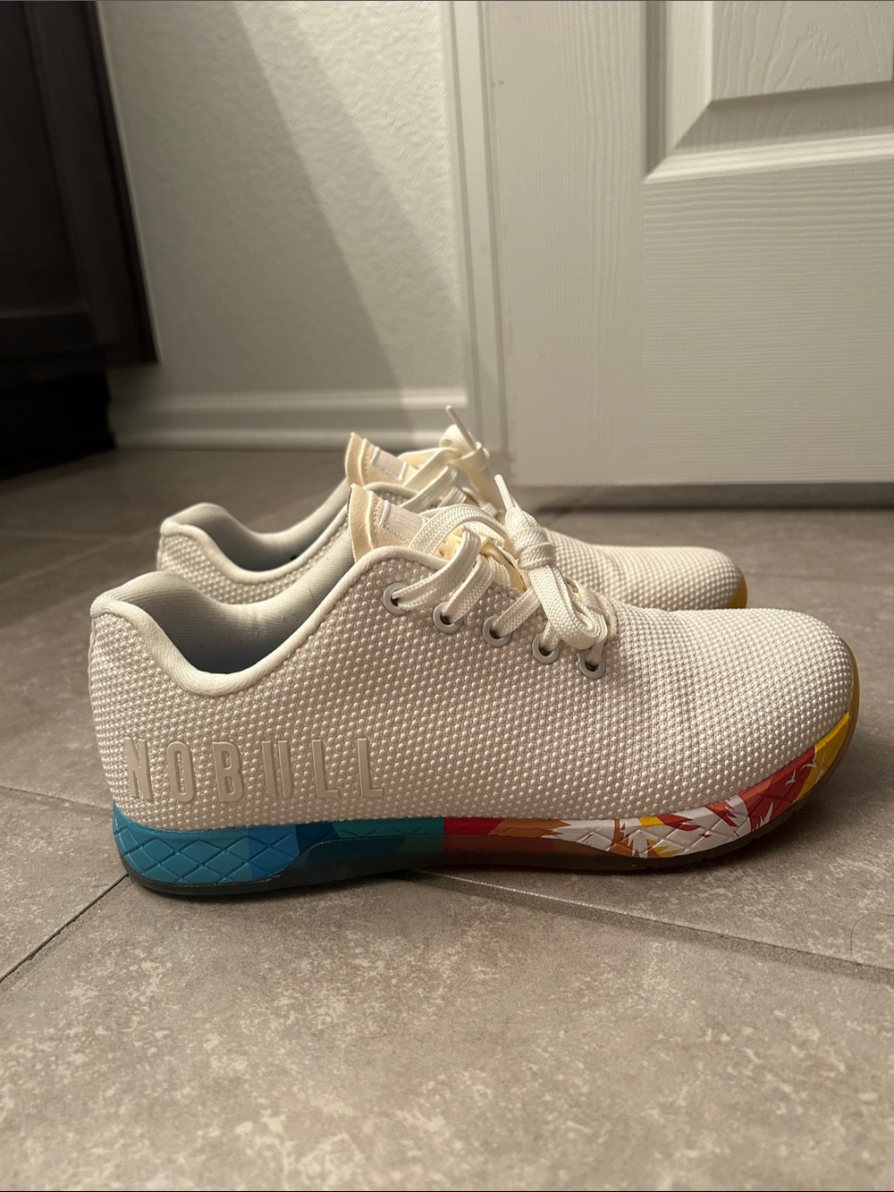 NOBULL Shell Sunrise Trainer Shoes with Multicolor Sole
